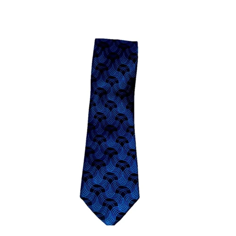 Men’s Black and blue Arrow 100% Silk Dress Neck Tie